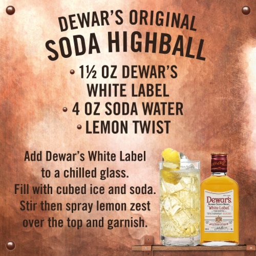 DEWAR'S® White Label Blended Scotch Whisky Perspective: top