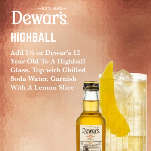 DEWAR'S® 12 Year Old Blended Scotch Whisky Perspective: top