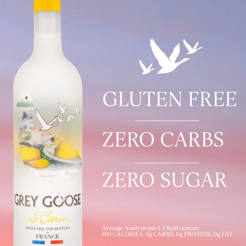 Grey Goose Le Citron Vodka Perspective: top