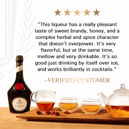 BÉNÉDICTINE® D.O.M. French Liqueur Perspective: top
