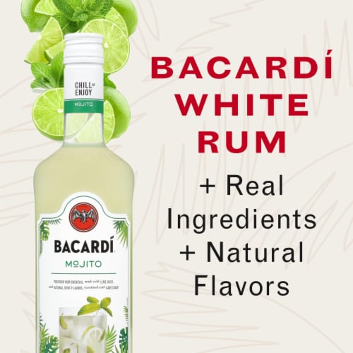 Bacardi Mojito Premium Rum Cocktail Perspective: top