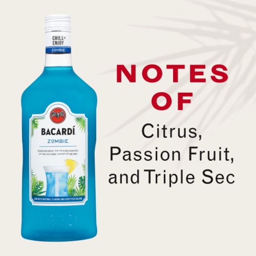 Bacardi Zombie Premium Rum Cocktail Perspective: top