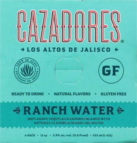 Cazadores Ranch Water Ready to Drink Cocktail Perspective: top