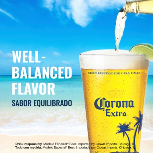 Corona Extra Lager Mexican Beer Perspective: top