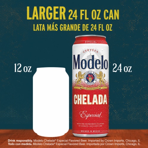 Modelo Chelada Especial Mexican Import Flavored Beer Perspective: top