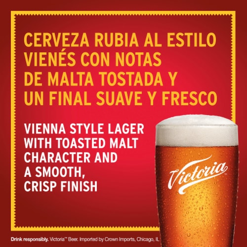 Victoria Amber Lager Mexican Beer Perspective: top