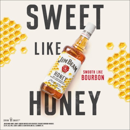 Jim Beam Honey Bourbon Whiskey Perspective: top
