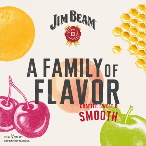 Jim Beam Kentucky Fire Bourbon Whiskey Perspective: top