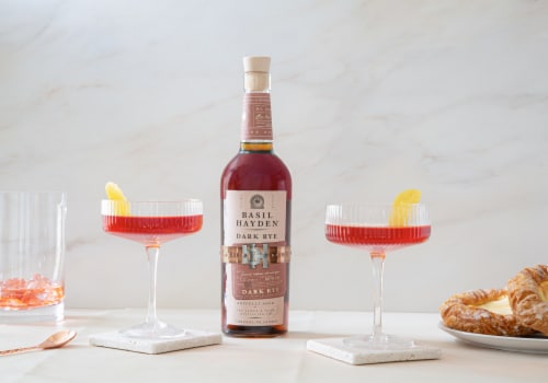 Basil Hayden Dark Rye Kentucky Blended Whiskey Perspective: top