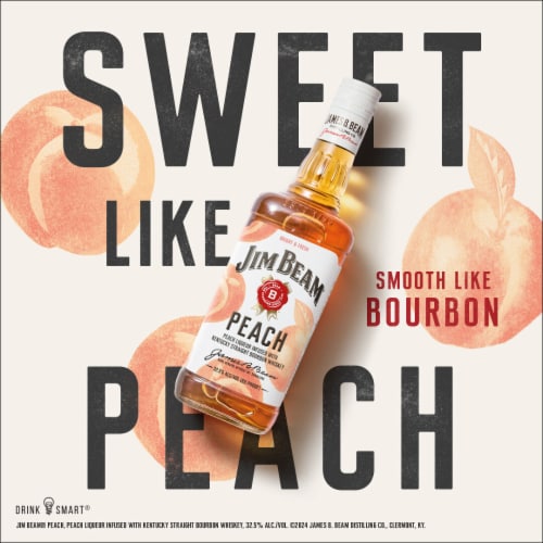 Jim Beam Peach Bourbon Whiskey Perspective: top