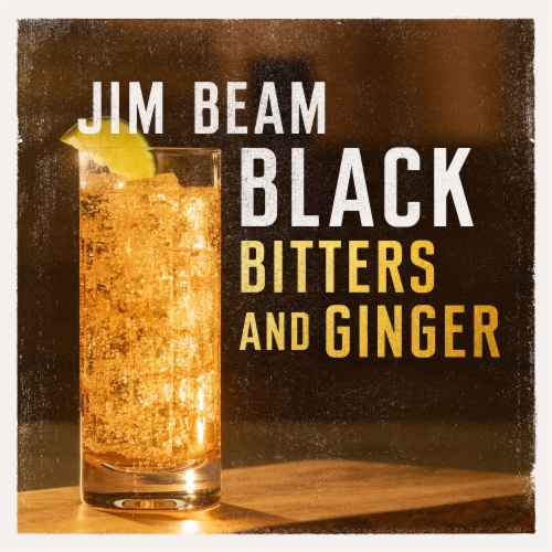 Jim Beam Black Extra-Aged Kentucky Straight Bourbon Whiskey Perspective: top