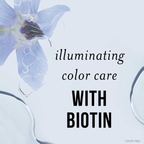 Pantene Nutrient Blends Illuminating Biotin Color Care Conditioner Sulfate Free Color Protection Perspective: top
