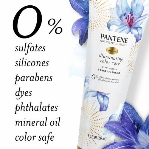 Pantene Sulfate Free Conditioner Illuminating Conditioner with Biotin Perspective: top