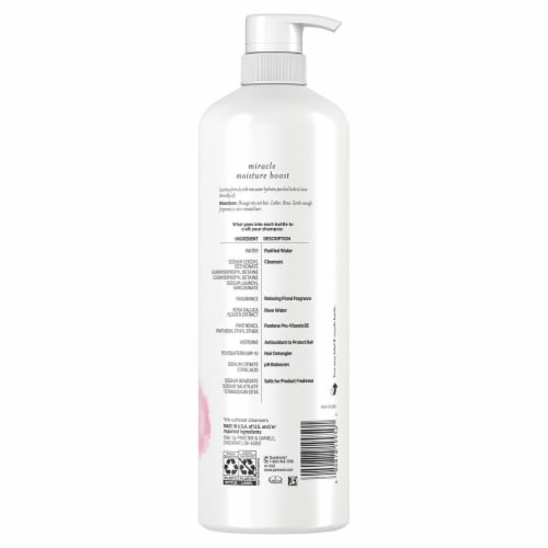 Pantene Pro-V Miracle Moisture Boost with Rose Water Shampoo, 30 Fluid Ounce Perspective: top