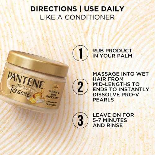 Pantene Miracle Rescue Intensive Bond Repair Mask with Melting Pro-V Pearls Perspective: top