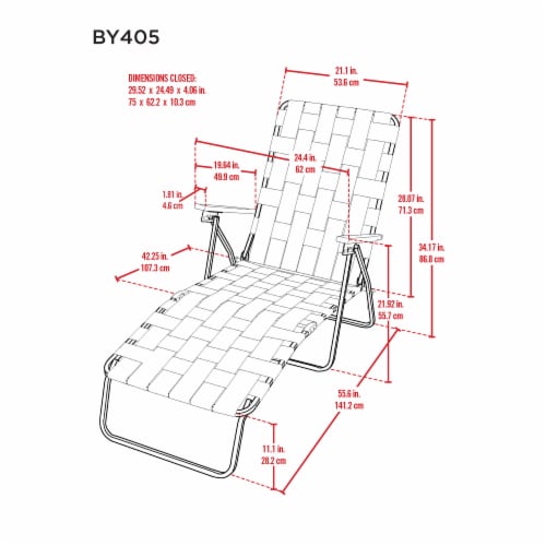 Rio brands silver cheap steel chaise lounge