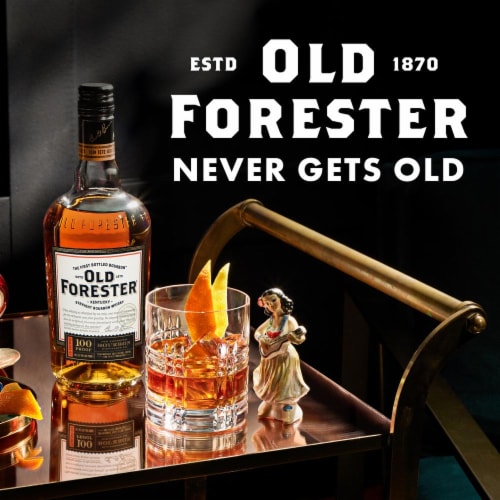 Old Forester 100 Proof Kentucky Straight Bourbon Whisky Perspective: top