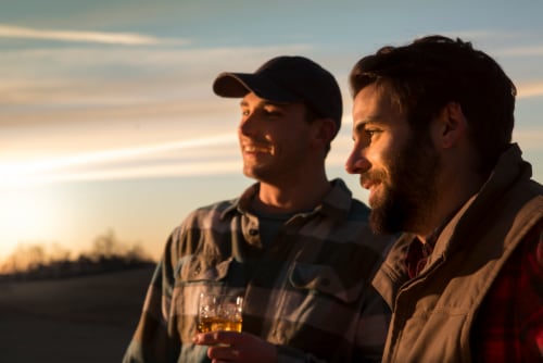 Early Times Kentucky Whisky Perspective: top
