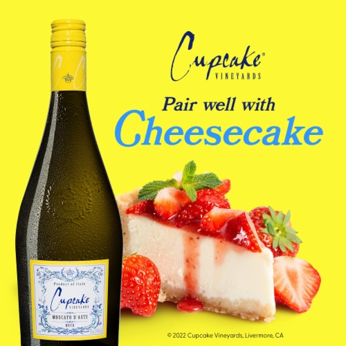 Cupcake Vineyards Moscato Italy White Dessert Wine Perspective: top