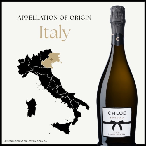 Chloe Extra Dry Glera/Prosecco Italy Sparkling Wine Perspective: top
