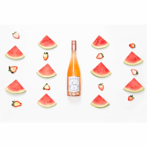 Cupcake Vineyards Blend California Rose Wine Perspective: top
