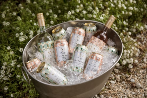 Ava Grace Wineyards Rose Wine Perspective: top