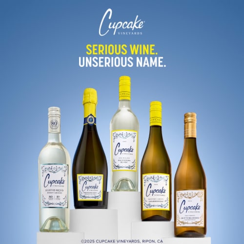 Cupcake Vineyards Butterkissed Chardonnay California White Wine Perspective: top