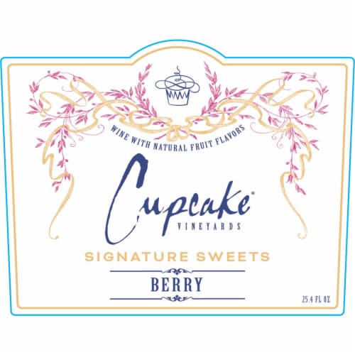 Cupcake Vineyards Signature Sweets Berry Moscato Italian Wine Perspective: top