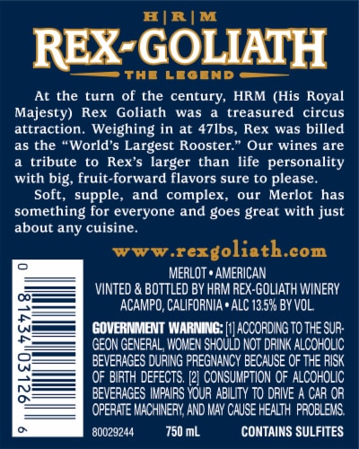 Rex-Goliath Merlot Red Wine