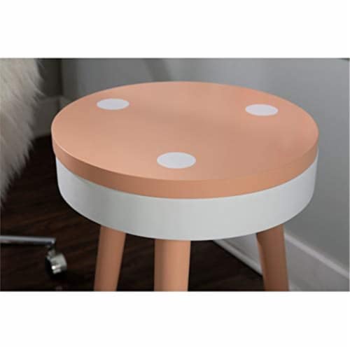 Sherbert Side Table Orange Perspective: top