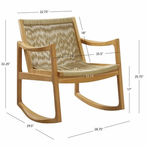 Woven rope rocking chair deals