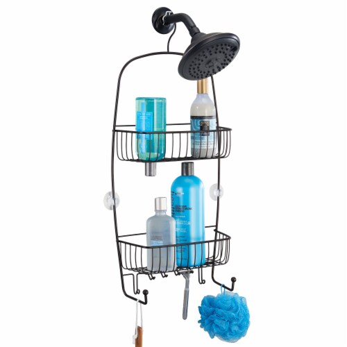 InterDesign Raphael Extra Large Shower Caddy - Bronze Perspective: top