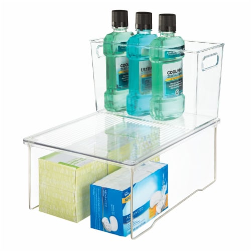 iDesign Clear Undersink Shelf Perspective: top