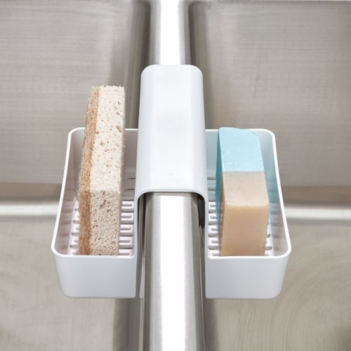 iDesign Sink Saddle - White Perspective: top