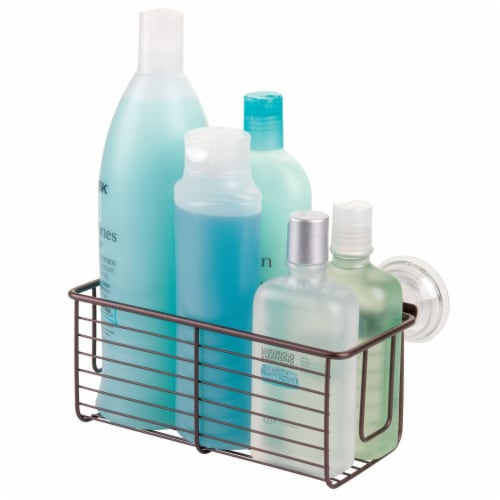 InterDesign Classico Suction Bath Basket - Bronze Perspective: top