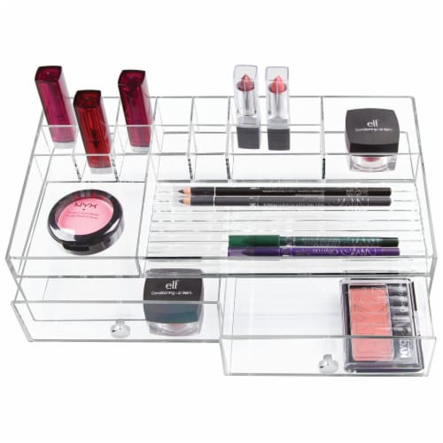 iDesign™ 2-Drawer Organizer - Clear Perspective: top