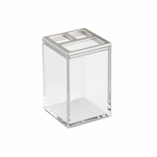 iDesign Clarity Toothbrush Holder - Clear Perspective: top