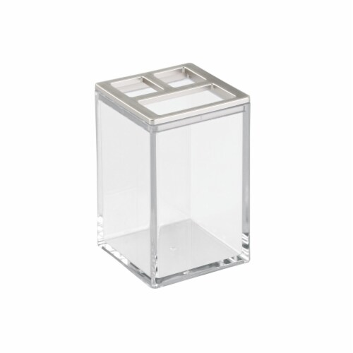 iDesign Clarity Toothbrush Holder - Clear Perspective: top