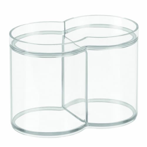 Clear Clarity Stacking Dual Canister Perspective: top