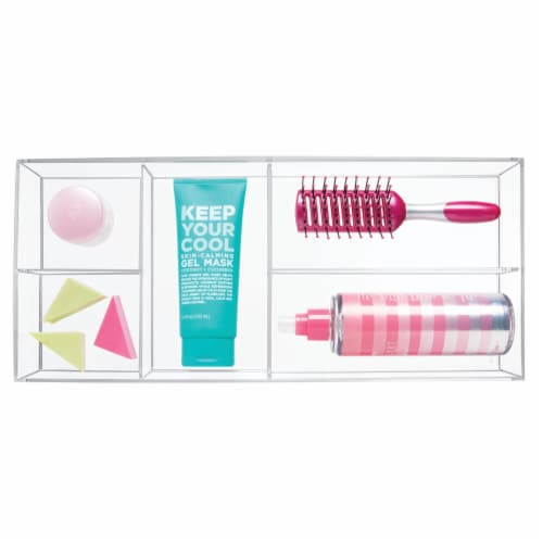 InterDesign Clear Divided Tray Perspective: top