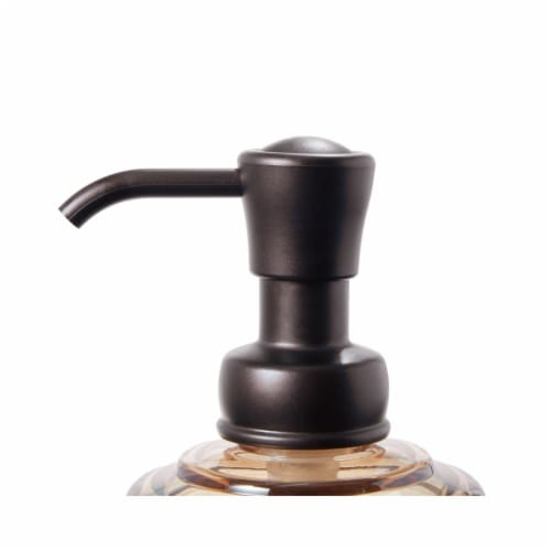 iDesign York Soap Dispenser Pump - Amber/Bronze Perspective: top