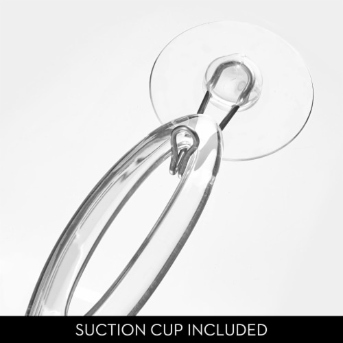 InterDesign Euro Squeegee - Clear/Stainless Steel Perspective: top
