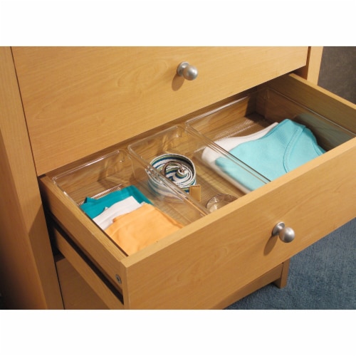 iDesign Linus Drawer Organizer - Clear Perspective: top