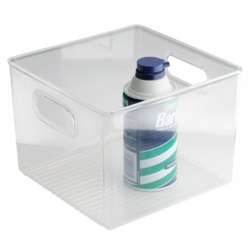 InterDesign Linus Bath Bin - Clear Perspective: top