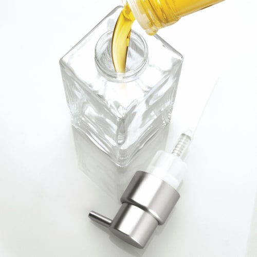 iDesign Casilla Modern Foaming Pump Soap Dispenser - Clear Perspective: top