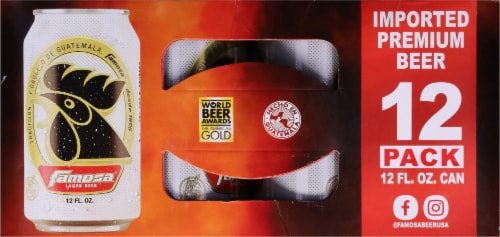 Famosa® Imported Premium Lager Beer Perspective: top