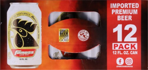 Famosa® Imported Premium Lager Beer Perspective: top
