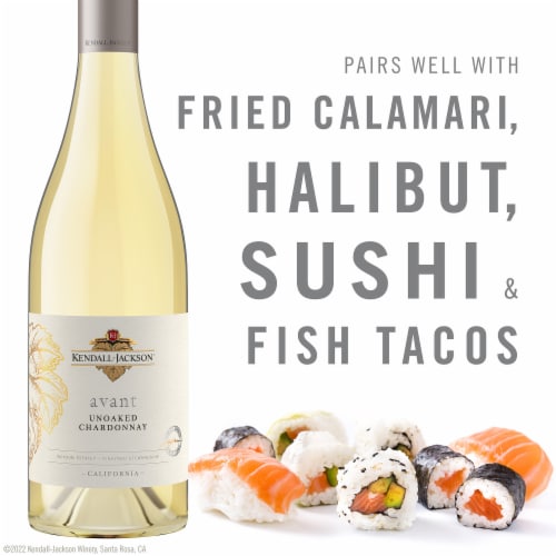 Kendall-Jackson® Avant Unoaked Chardonnay White Wine Perspective: top