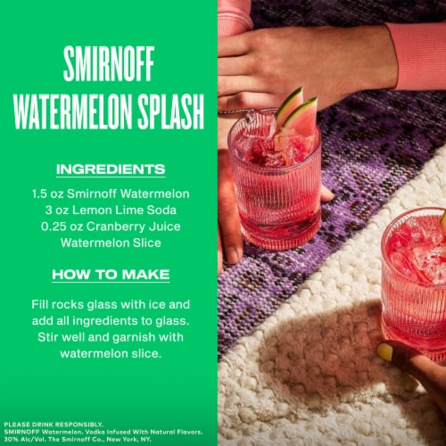 Smirnoff Vodka Watermelon Perspective: top