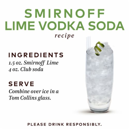Smirnoff Lime (Vodka Infused With Natural Flavors) Perspective: top